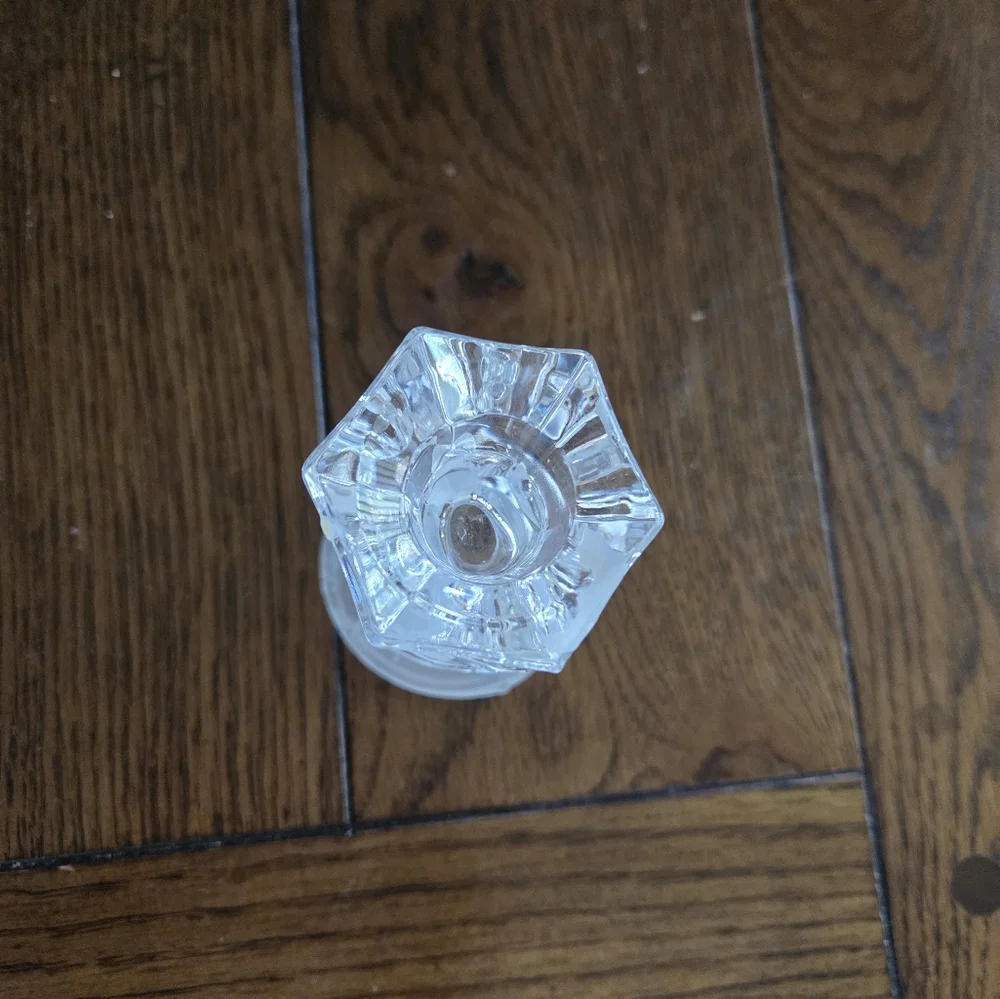 Party Lite 24% Lead Crystal Swan Taper Candle Holder - Picture 6 of 6